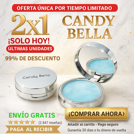 Candy Bella – ¡Adiós brillo en segundos! - Piel Mate al Instante